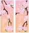 Spring sakura banners