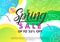 Spring sale banner