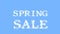Spring Sale cloud text effect sky isolated background