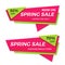 Spring sale label price tag banner badge template sticker design