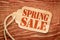 Spring sale - paper price tag