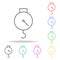 spring scale colored icons. Element of sewing multi colored icon for mobile concept and web apps. Thin line icon for website desig