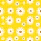 Spring seamless background with camomile flowers. Vector EPS10.