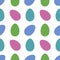 Spring seamless Easter coloured eggs pattern for wrapping paper and notebooks and kids and hobbies and clothes print