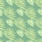 Spring seamless pattern with tropic foliage ornament. Light green background with leaves bush