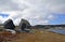 Spring seascape along the Father Troy`s Trail in Newfoundland Canada, near Flatrock