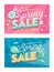 Spring Season Sale Natural Horizontal Banner Template Set. Discount Offer Off Price Typography Poster. Deal Promotion
