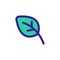Spring seedling icon vector. Isolated contour symbol illustration