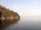 Spring shore of Lake Baikal. Irkutsk region. Siberia.