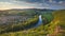 Spring Slovakia panorama landscape with river Hron, Time lapse