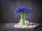 Spring still life with muscari