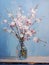 Spring still life. Oil painting in impressionism style