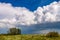 Spring storm front of cumulonimbus clouds