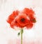 Spring and summer flowers â€“ red poppies bouquet
