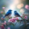 Spring Symphony with Blue birds
