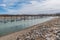 Spring thaw at the Saskatchewan Landing Provincial Park marina boat docks