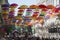 Spring in Timisoara - Colorful umbrellas in the city center