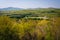 Spring view of the Appalachian Mountains from an overlook on I-64 near Waynesboro, Virginia.