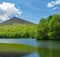 Spring View of Sharp Top Mountain and Abbott Lake