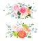 Spring wedding flowers. Floral banner
