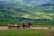 Spring. Wonderful mountain landscape - Baiului Mountains, landmark attraction in Romania