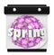 Spring Word Calendar Flowers Bloom Time Plant Grow