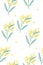 Spring yellow flowers. Vector illustration. 8 march. For textile print, wrapping paper