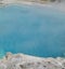 Spring in Yellowstone: Steam Rises from Sapphire Pool of the Sapphire Group in the Biscuit Basin Area of Upper Geyser Basin