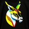 Springbok Animal Style Print Design Logo. Generative AI.