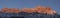 Springdale Utah Mountain Panorama at first dawn