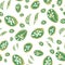 Springtime botanicals seamless vector pattern