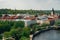 Springtime cityscape of Tartu town