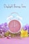 Springtime Daylight Saving Time Clock Concept