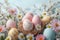 Springtime delight Easter eggs in pastel hues evoke joyful celebration