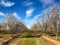 Springtime Orchards Landscape in Modesto a California