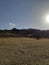 Springtime scenic landscape backroads Cheyenne Wyoming