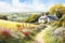 Springtime Serenity: Exploring the Countryside\\\'s Idyllic Farm an