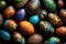 Springtime Splendor: A Vibrant Cluster of Easter Eggs
