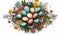 Springtime Splendor: Vibrant Quail Eggs and Blossoms for Easter