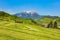 Springtime view from the foot of Mt. Stanserhorn in the Swiss canton of Nidwalden