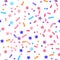 Sprinkle Cupcake Donut Topping. Seamless Pattern