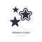 sprinkle stars icon on white background. Simple element illustration from Party concept