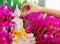 Sprinkle water onto a Buddha image, a gesture of worship during the annual Songkran festival