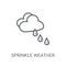 Sprinkle weather icon. Trendy Sprinkle weather logo concept on w