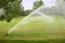 Sprinklers at golf course