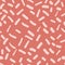 Sprinkles dashes vintage seamless pattern vector. Cute