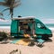 Sprinter Van on a Sandy Beach