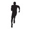 Sprinting athlete vector silhouette