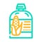 sprout organic baby food color icon vector illustration