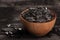 Sprouting Seeds in a Wooden bowl